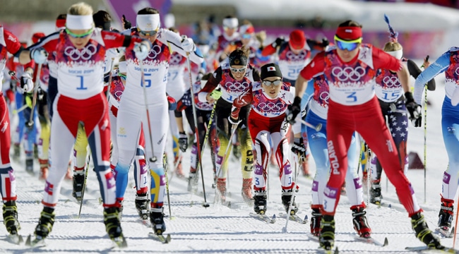 Starten i Skiathlon, Sotji