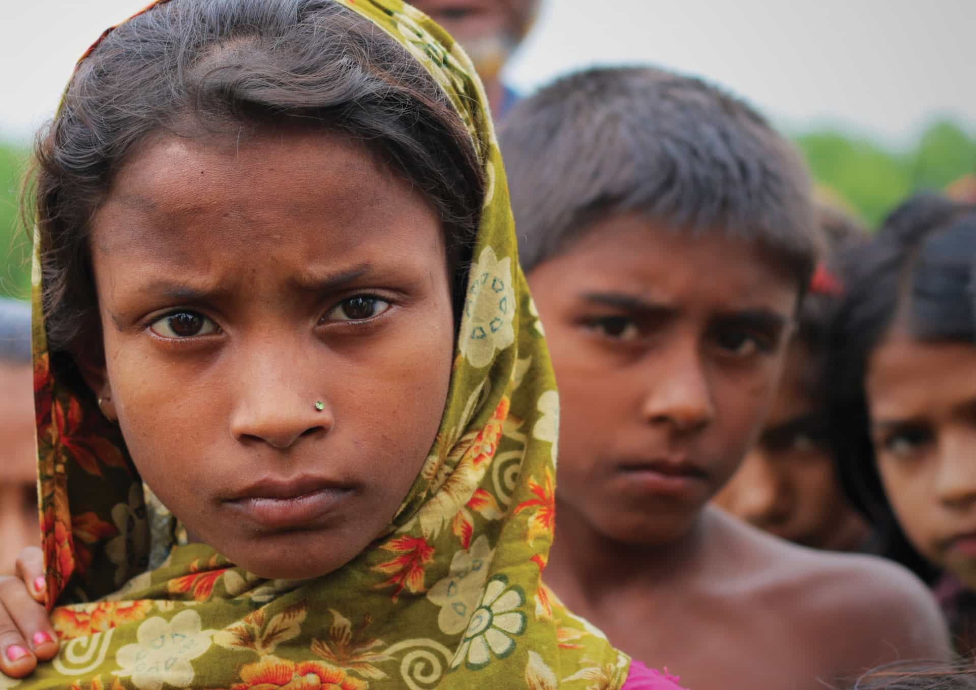 Två bangladesiska barn